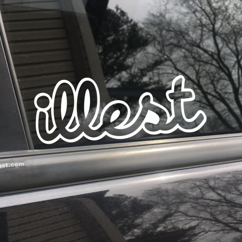 illest, car decal, bumper sticker, truck decal, funny car decal