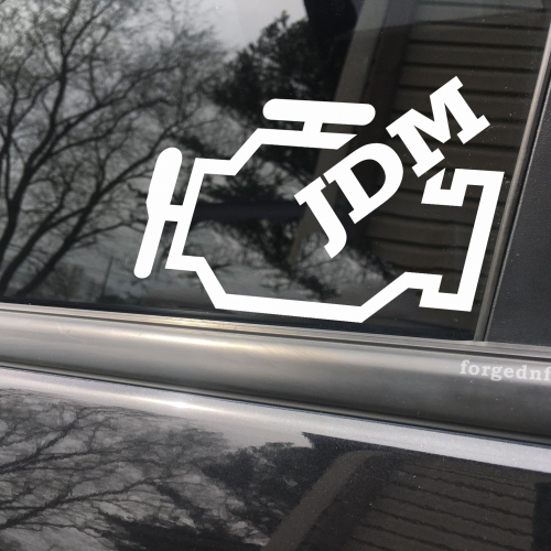 Check engine light JDM, car decal, bumper sticker, truck decal, funny car decal