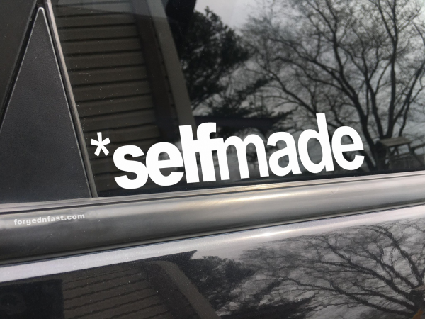 Selfmade, car decal, bumper sticker, truck decal, funny car decal