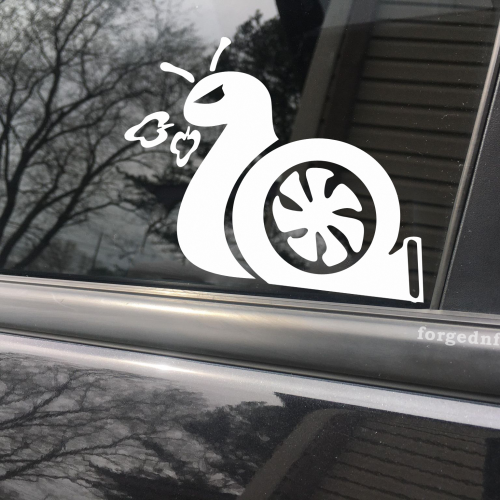 Turbo Snail, car decal, bumper sticker, truck decal, funny car decal