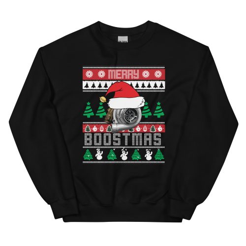 Merry Boostmas, Car Guy Turbo Ugly Christmas Sweater, Car Sweater for Men