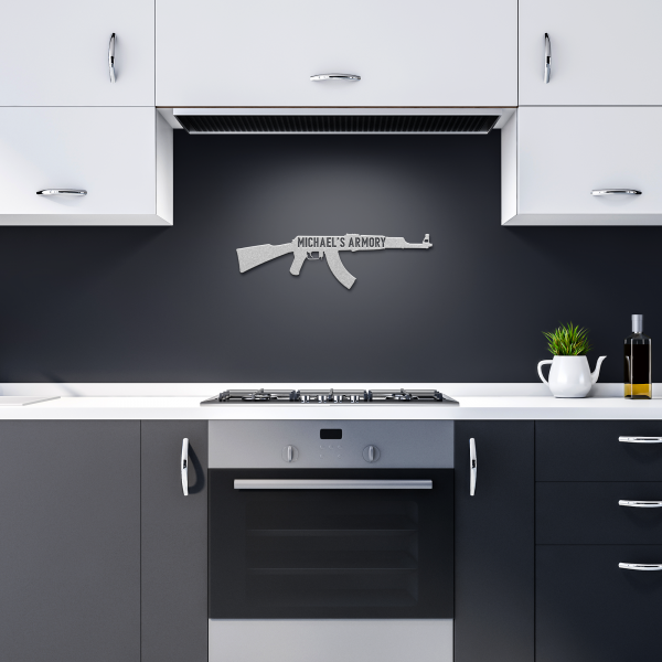 Custom AK 47 Die Cut Metal Sign, Gunlover, Mancave, gift for him, Gun owner - Image 12