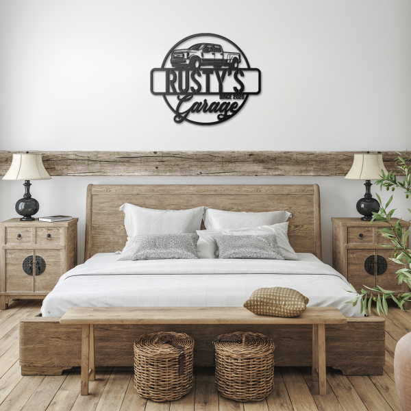 Custom Name Truck Metal Sign, Truck Owner Gift, Metal Sign, Garage Sign, Mechani - Image 4