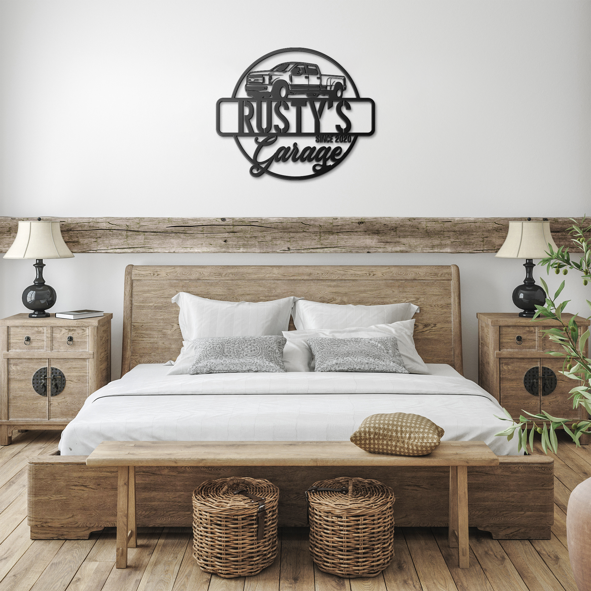 Custom Name Truck Metal Sign, Truck Owner Gift, Metal Sign, Garage Sign, Mechani - Image 8