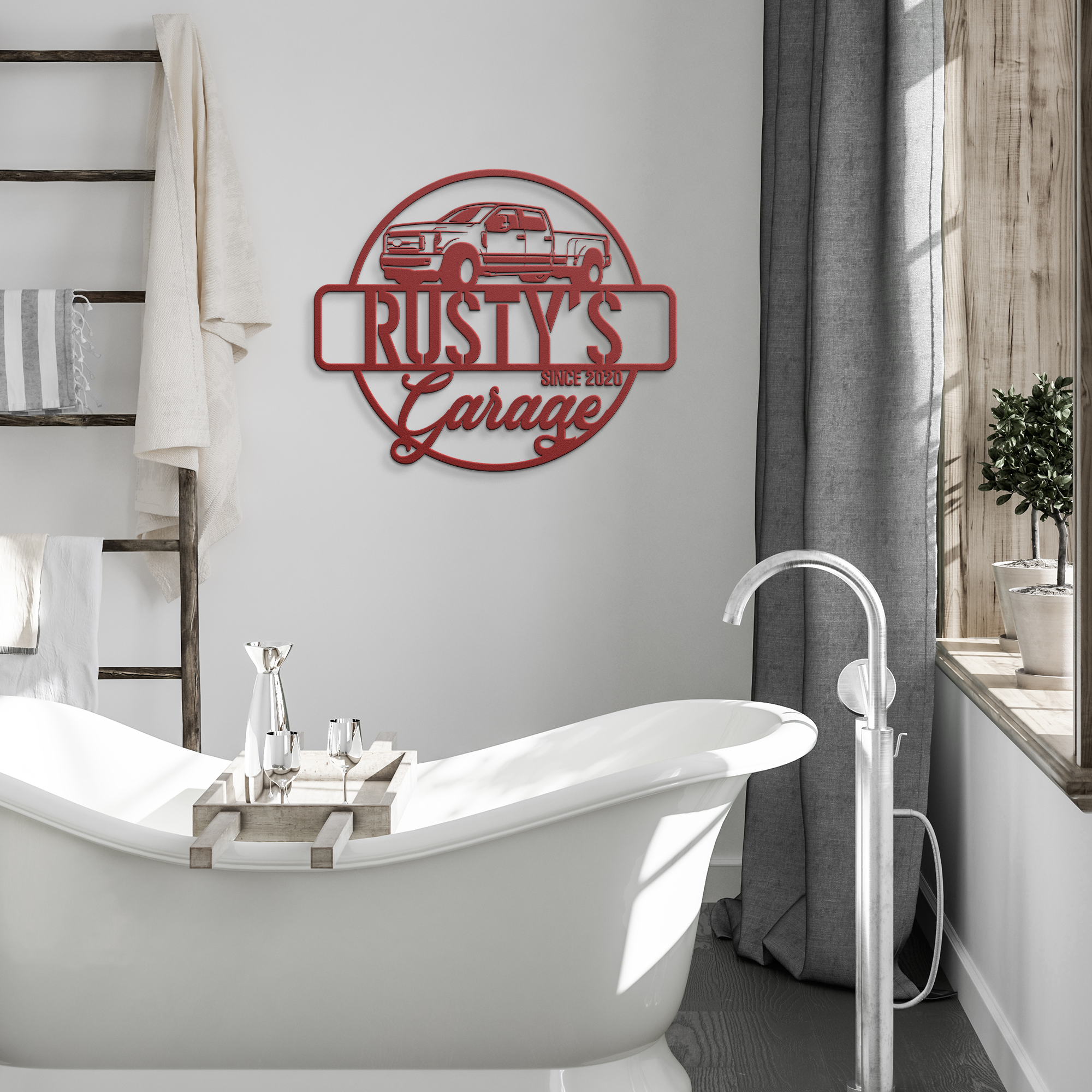 Custom Name Truck Metal Sign, Truck Owner Gift, Metal Sign, Garage Sign, Mechani - Image 9