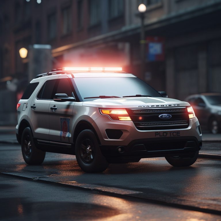 What Does A Police Car With Red Flashing Lights Mean