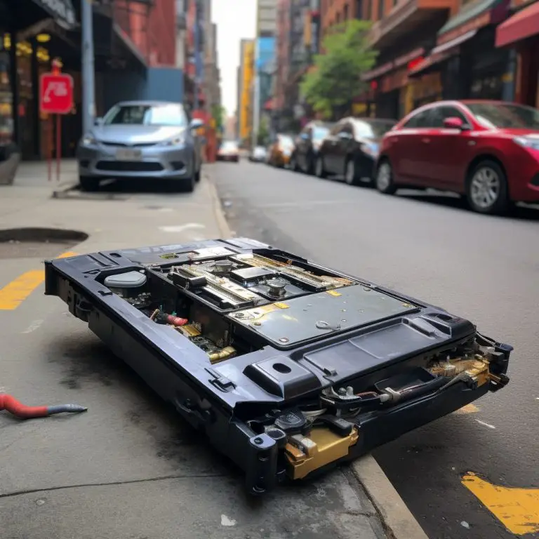 Chinese Electric Vehicle drops battery pack in the middle of the road