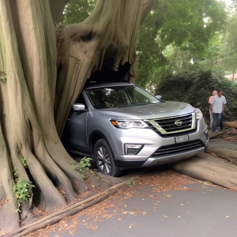 Nissan Pathfinder’s Daring Adventure Through a Majestic Redwood Tree