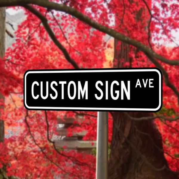 Custom 6x24 Aluminum Sign: Personalized Vinyl Lettering | Durable & Stylish Metal Plaque for Home or Business