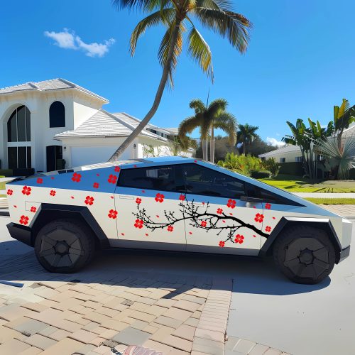 Cherry Blossom Decal, Huge Car Decal, JDM, Cool Car Decal, Funny Decal, Artistic