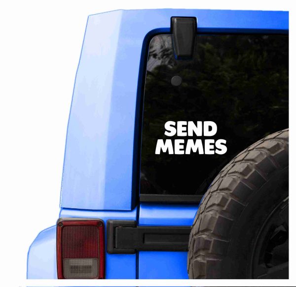 Send Memes car decal, funny sticker - Image 3