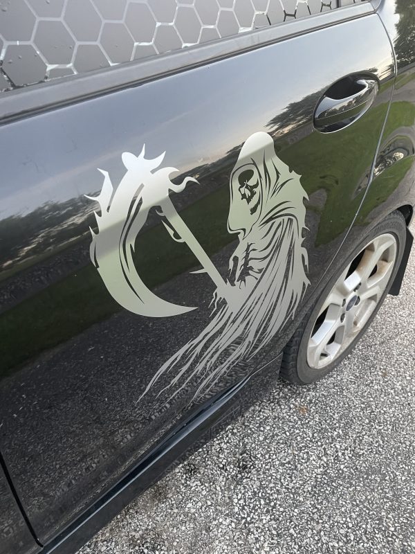 Reaper Decal, Huge Car Decal, JDM, Cool Car Decal, Funny Decal, Artistic - Image 2