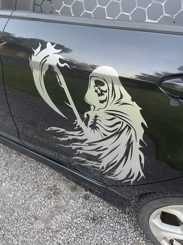 Reaper Decal, Huge Car Decal, JDM, Cool Car Decal, Funny Decal, Artistic - Image 4