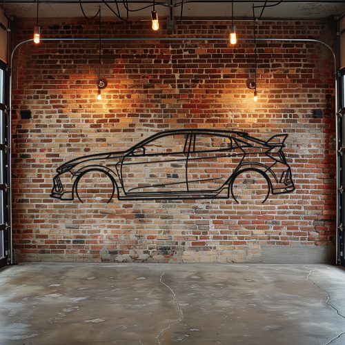 Type R Car Metal Wall Art , Cool Car Art, Unique Car Guy Decor, Gift For Him, Ca