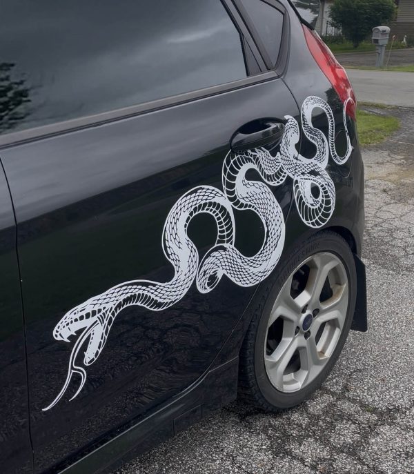 Snake, Viper, Serpent, Huge Car Decal, JDM, Cool Car Decal, Funny Decal, Artistic - Image 4