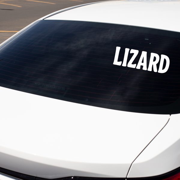 Quirky Lizard Meme Car Decal – Durable Vinyl Sticker for a Unique Vehicle Personality - Image 5