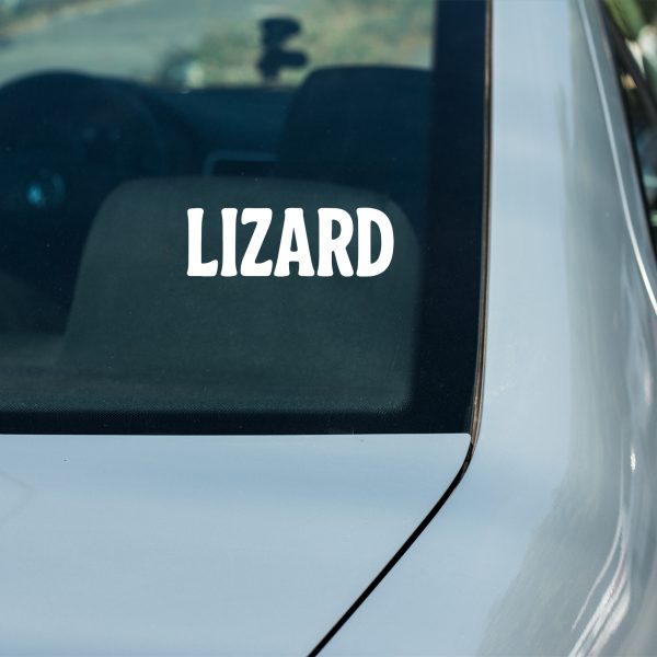 Quirky Lizard Meme Car Decal – Durable Vinyl Sticker for a Unique Vehicle Personality - Image 4