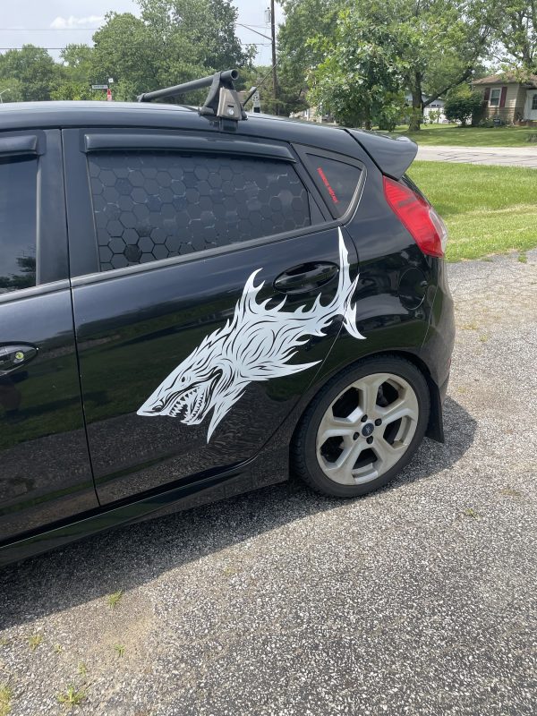 High-Quality Large Shark Car Decal, Vinyl Vehicle Sticker, Waterproof Car Décor Accessory - Image 3
