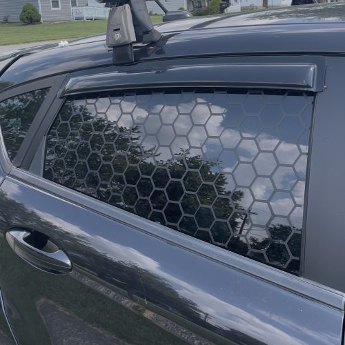 Hexagon Unfilled Window Car Decal | Durable Vinyl Sticker for Cars, Windows & Vehicles
