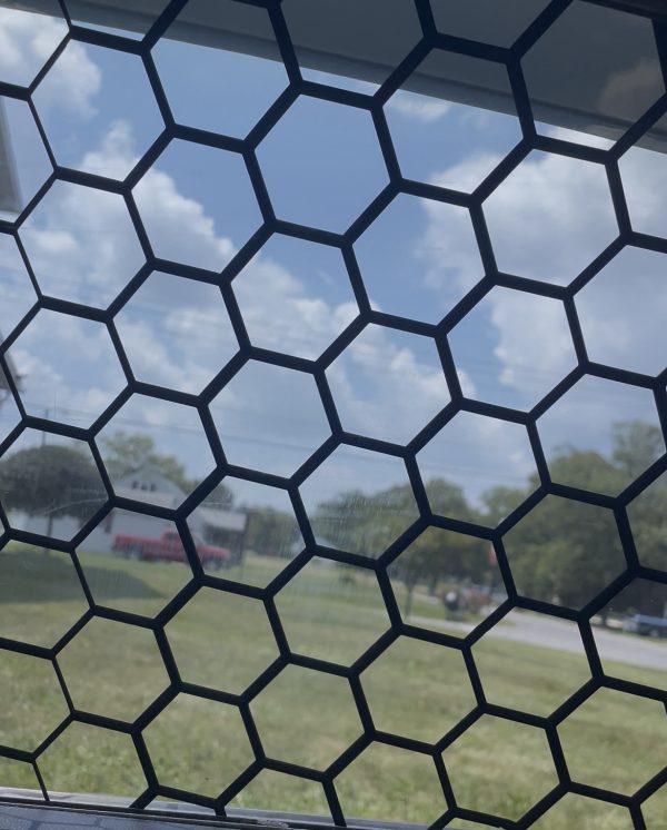 Hexagon Unfilled Window Car Decal | Durable Vinyl Sticker for Cars, Windows & Vehicles - Image 5
