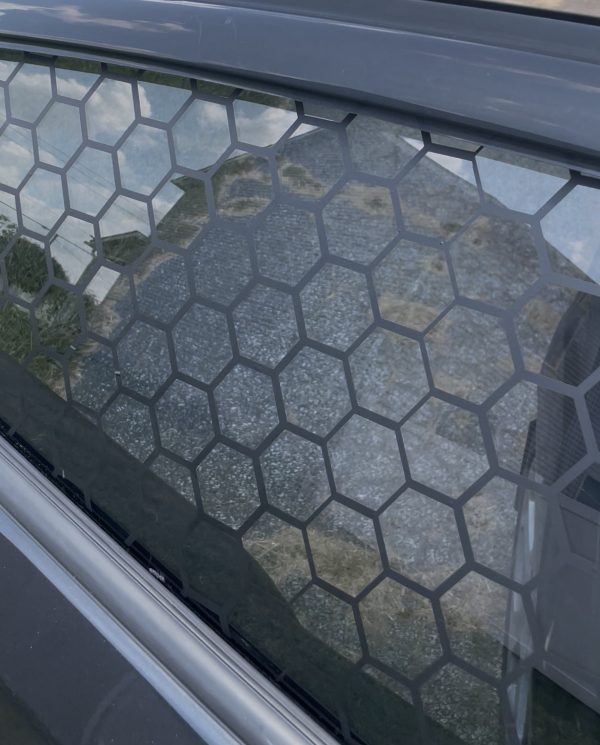 Hexagon Unfilled Window Car Decal | Durable Vinyl Sticker for Cars, Windows & Vehicles - Image 3