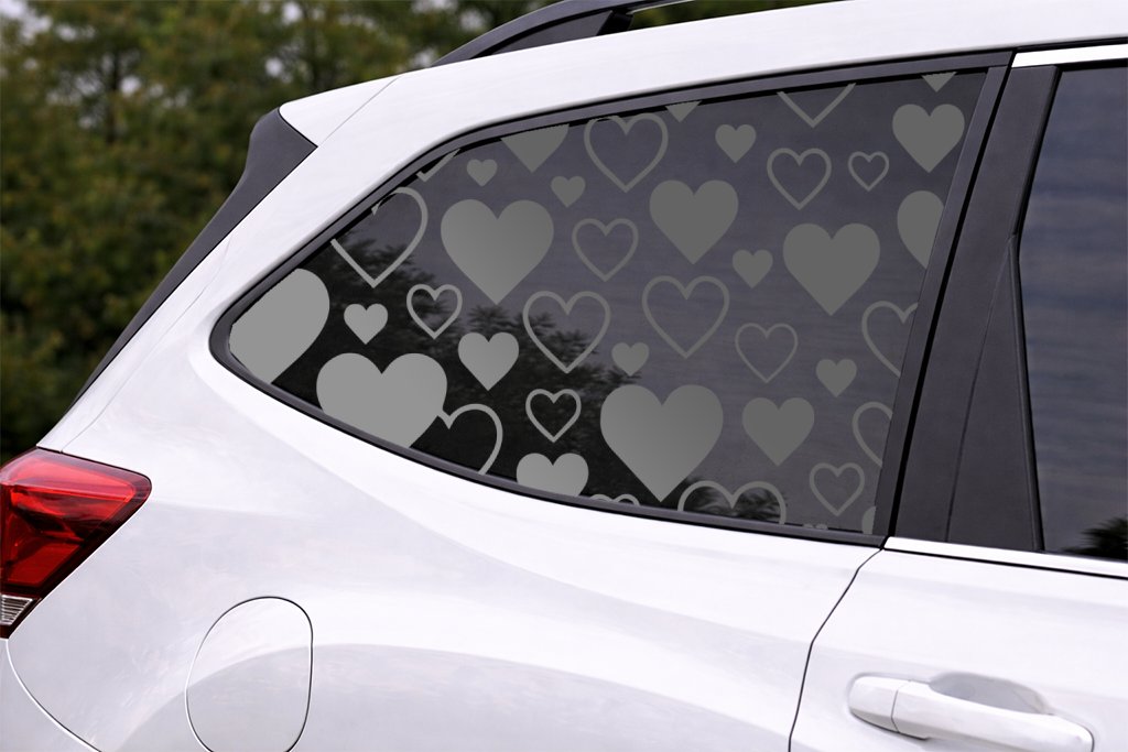 Hearts Full Window Decal - Vibrant Heart-Shaped Vinyl Sticker for Stunning Vehicle Décor - Image 8