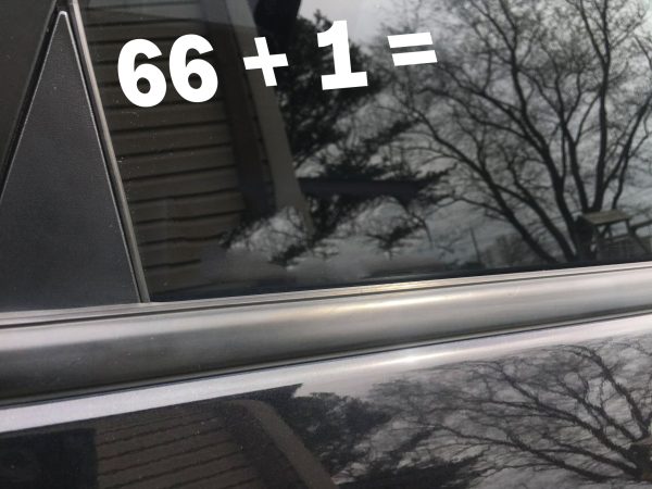 66 Plus 1 Car Decal - Inspirational Vinyl Sticker for Auto Enthusiasts - Image 4