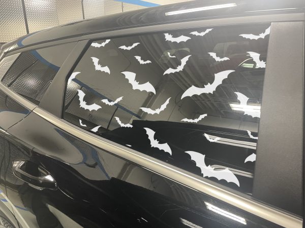 Bat Full Window Decal - Large Gothic Bat Skeleton Car Sticker for Unique Vehicle Decor - Image 4