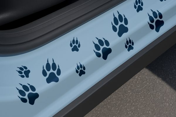 Tiger Paw Prints Door Panel Car Decal - Bold Animal Print Vinyl Sticker for Cars - Image 3