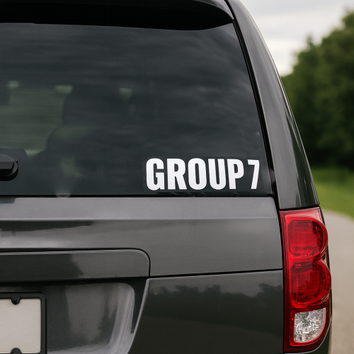 ChatGPT Image Oct 23, 2025, 05_26_11 PM Group 7 Car Decal | Custom Vinyl Sticker for Automotive Enthusiasts | High-Quality Waterproof Decal