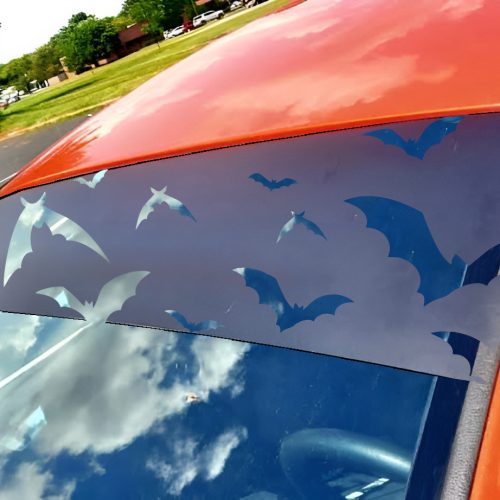 batbanner1 Batt Pattern Windshield Banner | Durable Car Decal | Cool Auto Accessories