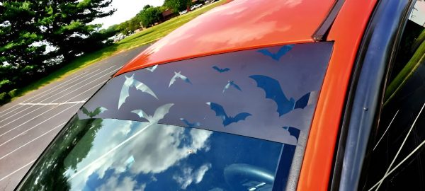 Batt Pattern Windshield Banner | Durable Car Decal | Cool Auto Accessories