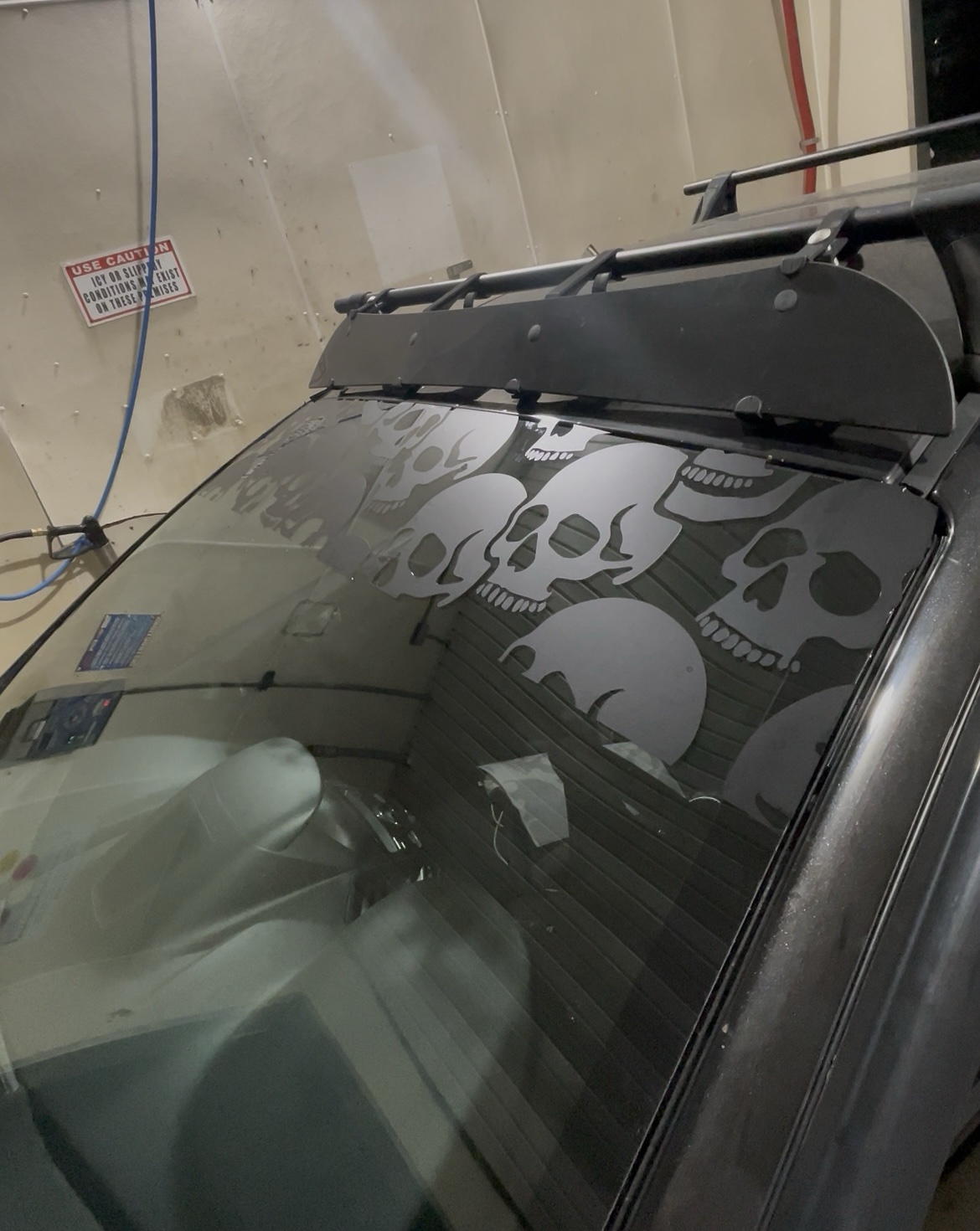 Skull Pattern Windshield Banner | Durable Car Decal | Cool Auto Accessories