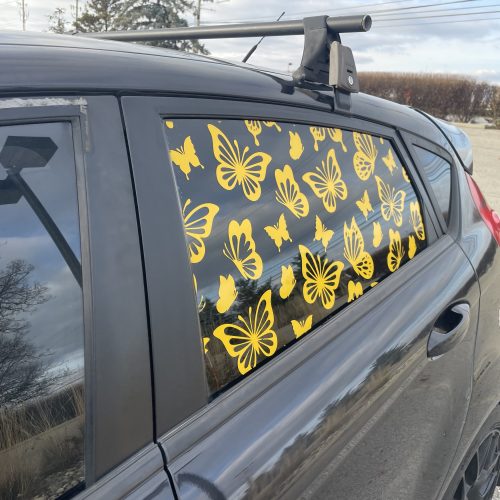 Butterfly Full Window Car Decal — Full Window Sticker, UV-Resistant, Car Decor, Car Sticker