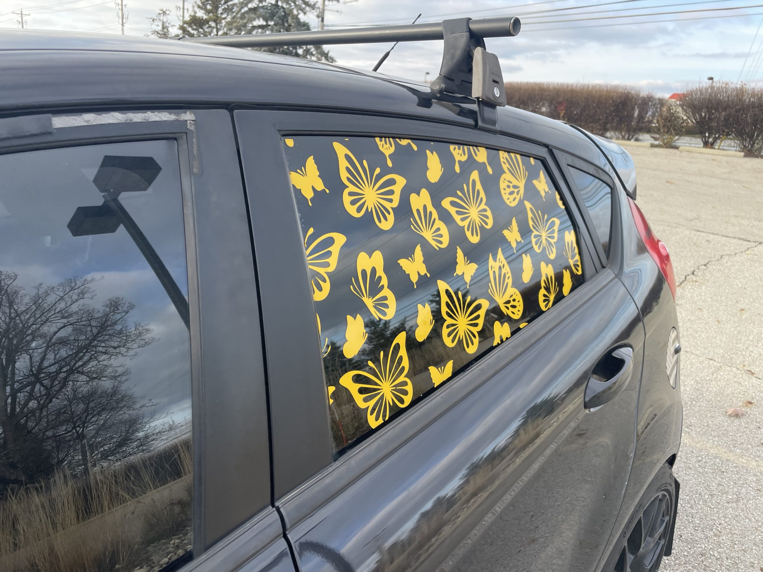 Butterfly Full Window Car Decal — Full Window Sticker, UV-Resistant, Car Decor, Car Sticker