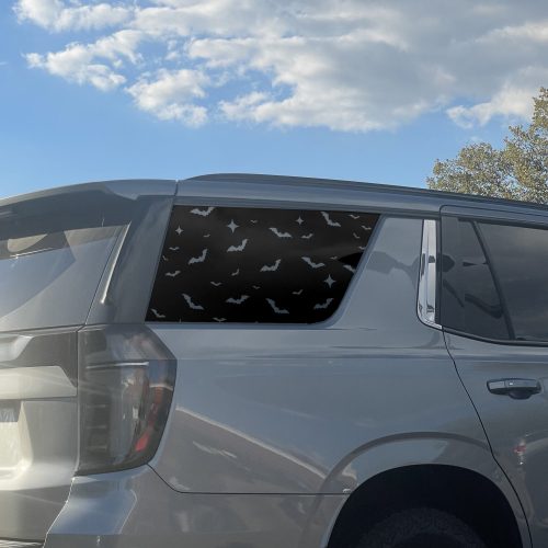 Bat and Star Full Coverage Window Decal for Halloween Decor