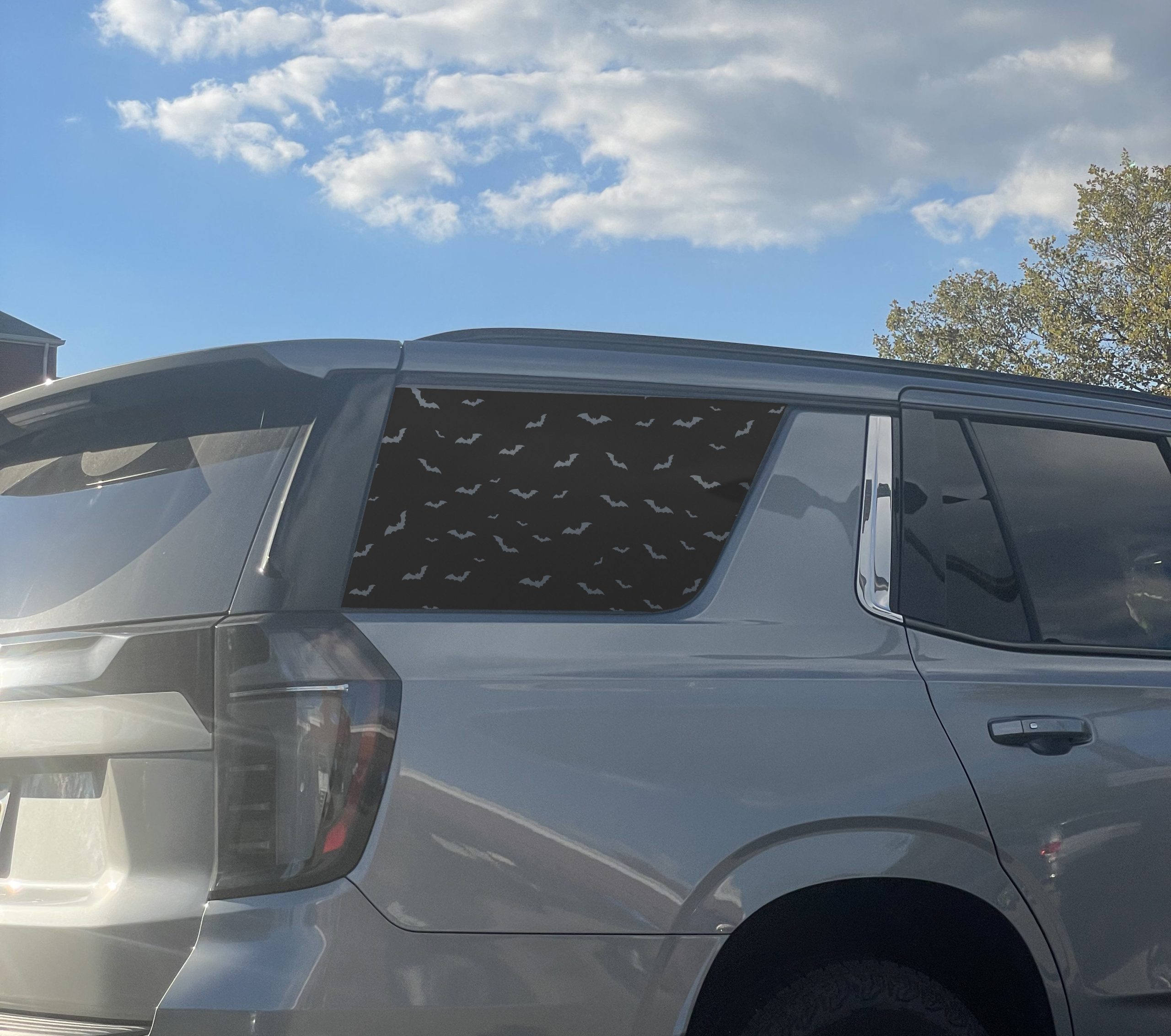 Bat and Star Full Coverage Window Decal for Halloween Decor