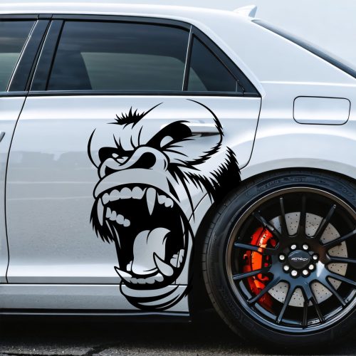 Angry Gorilla Kong Car Decal - Eye-Catching, Durable, Weather-Resistant Vehicle Sticker (Copy)