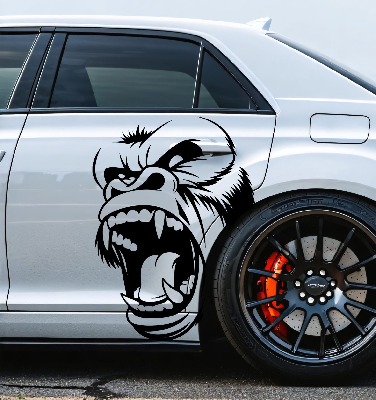 Angry Gorilla Kong Car Decal - Eye-Catching, Durable, Weather-Resistant Vehicle Sticker (Copy)
