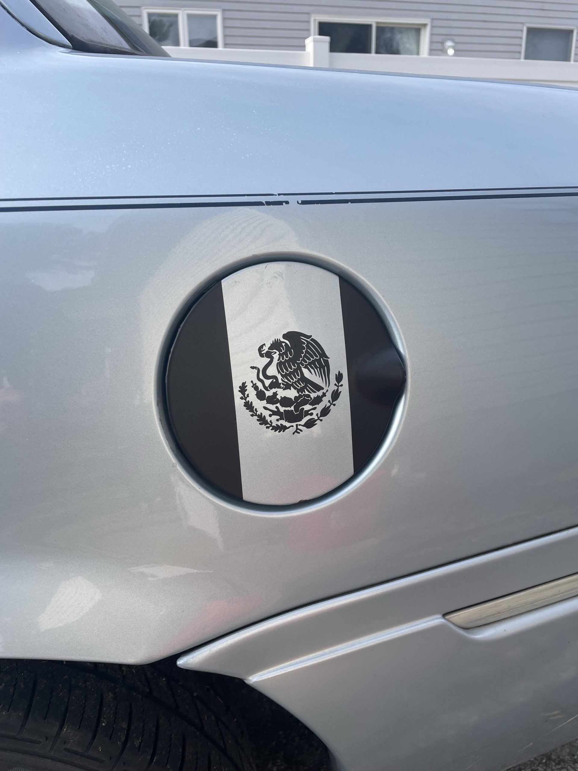 Mexico Flag Gas Cap Decal — Mexican Flag Fuel Tank Sticker (Waterproof Vinyl) - Image 4