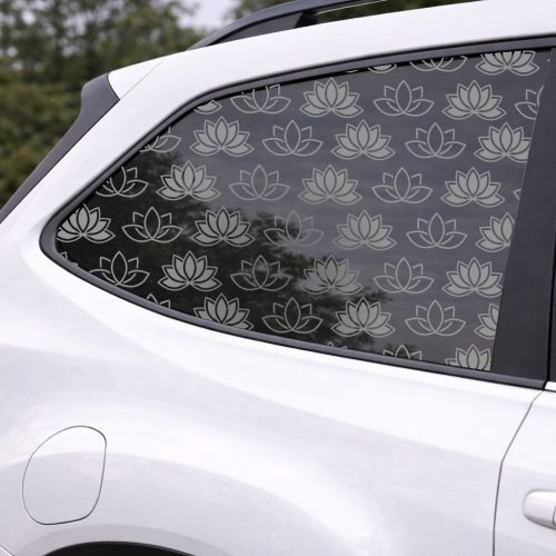 Lotus Flowers Full Window Decal — Removable Privacy & Light-Filtering Vinyl