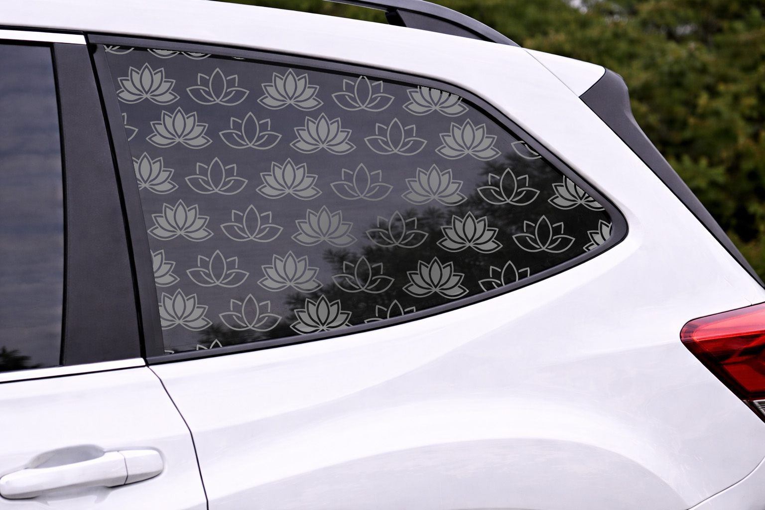 Lotus Flowers Full Window Decal — Removable Privacy & Light-Filtering Vinyl - Image 5