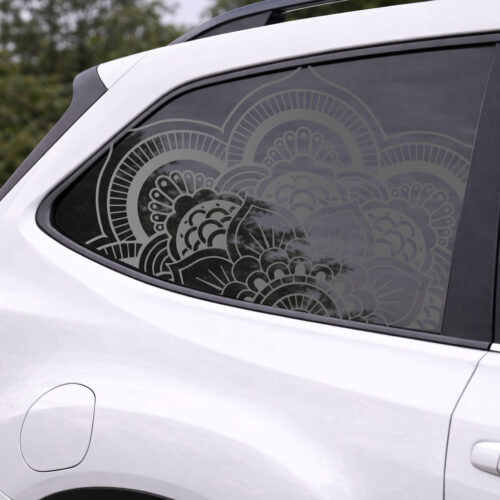 Mandala Car Decal — Die Cut Oracal 651 Vinyl Weatherproof Car Sticker