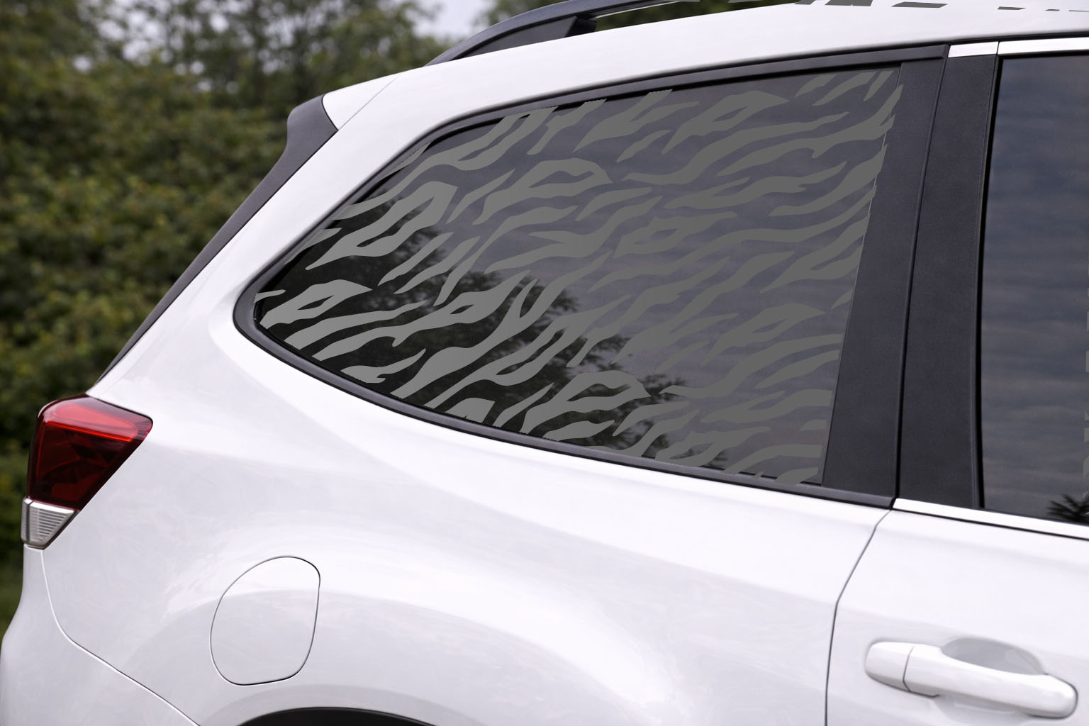 Tiger Print Full Window Decal for Cars — Die-Cut Oracal 651 Tiger Stripe Rear Window Vinyl - Image 4