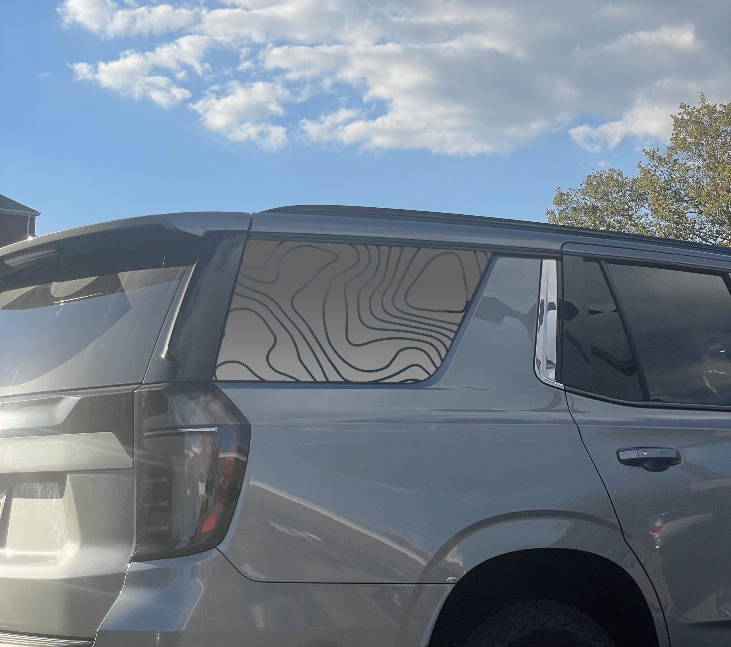 Topography Filled Full Window Decal — Die-Cut Oracal 651 Vinyl Car Sticker - Image 7