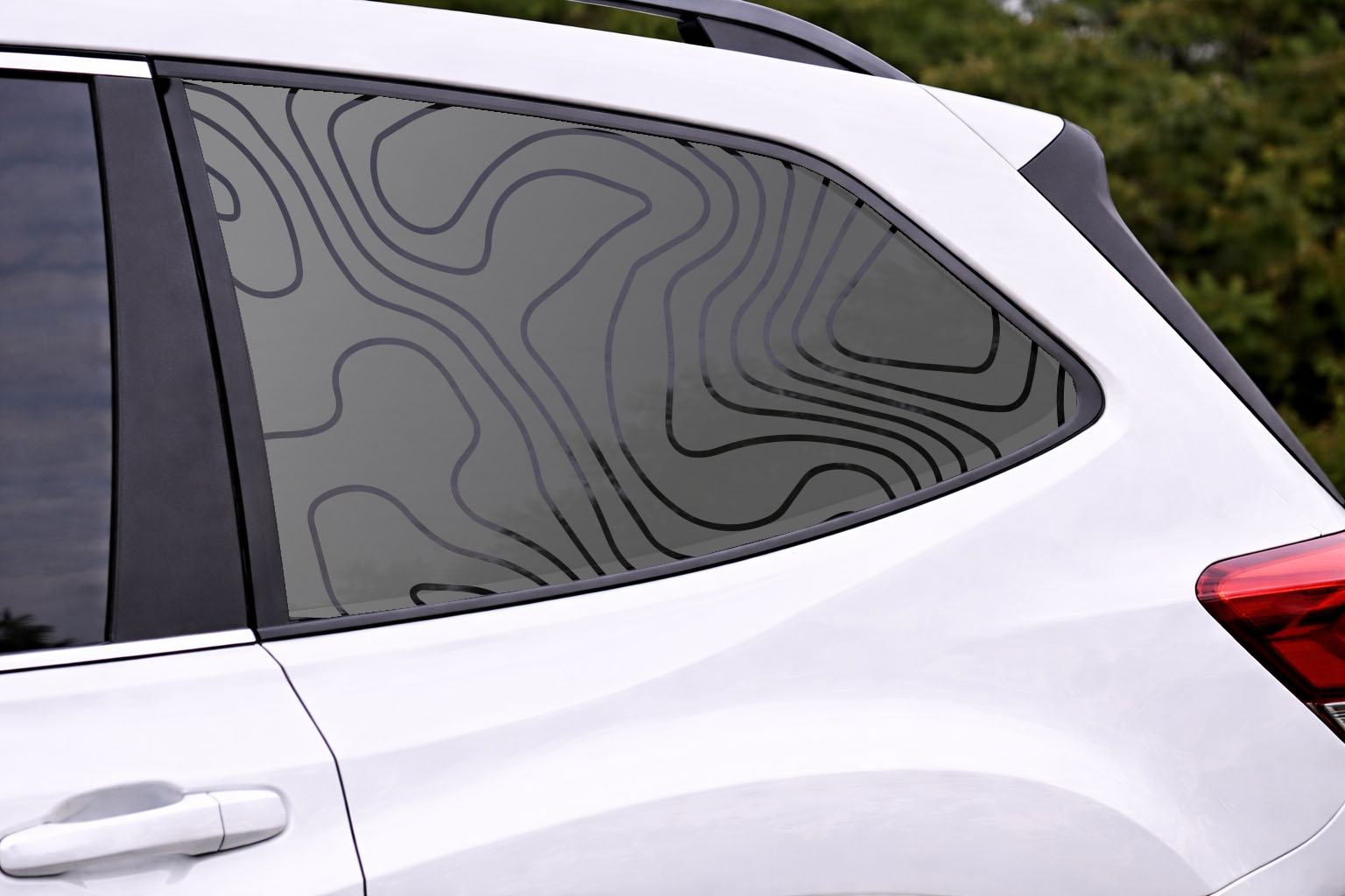 Topography Filled Full Window Decal — Die-Cut Oracal 651 Vinyl Car Sticker - Image 4