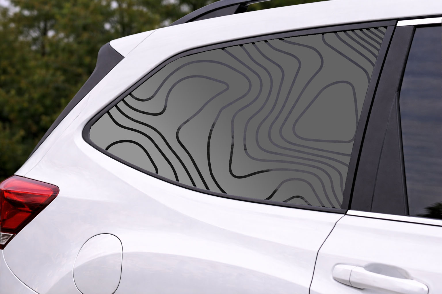 Topography Filled Full Window Decal — Die-Cut Oracal 651 Vinyl Car Sticker - Image 3