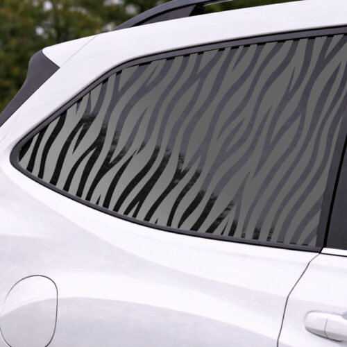 Zebra Skin Pattern Full Window Car Decal — Die-Cut ORACAL 651 Vinyl, Weather & UV Resistant