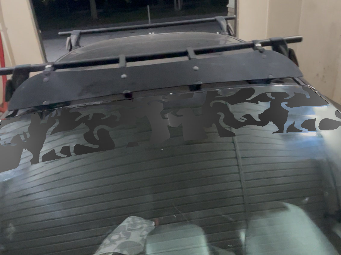 Cats Window Sunstrip — Cat Windshield Sun Strip Decal | Die Cut Oracal 651 Vinyl - Image 7