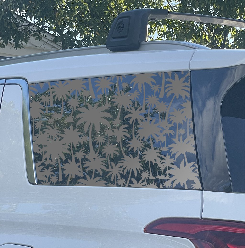 Palm Tree Full Window Decal — Die Cut Oracal 651 Vinyl Car Rear Window Sticker - Image 3